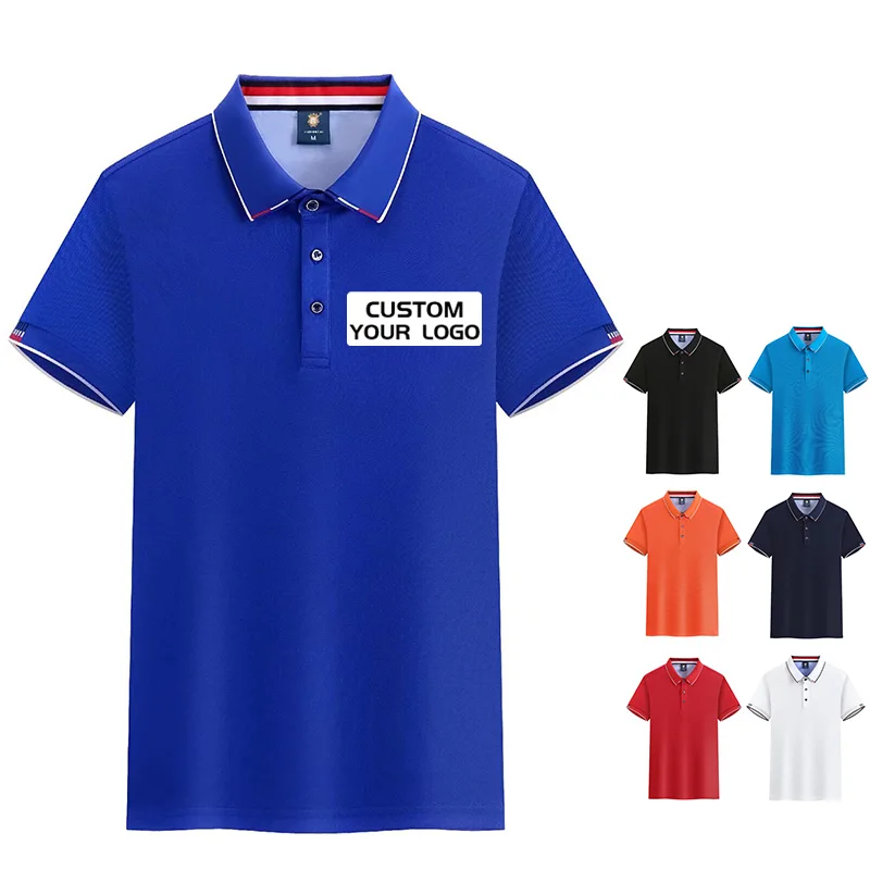 Custom Polo t shirt Unisex Breathable work uniform with logo sublimation men T-shirt embroidery logo screen printing kids