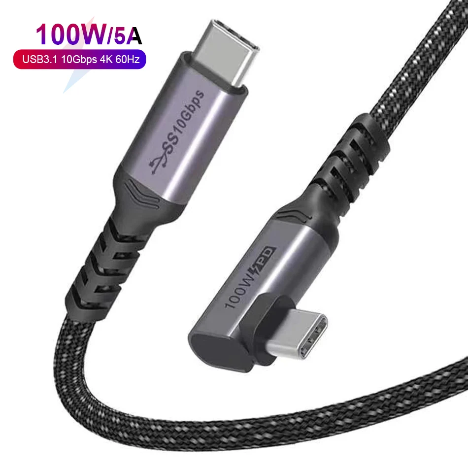 Shenzhen Factory USB 3.1 Gen 2 Type C Charger Data Cable to USB 3.0 High Speed Data Cables 5A 10GB USB C Cable for Samsung Phone