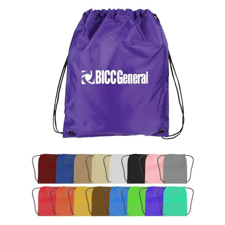 Custom 210D Polyester Drawstring Cinch Bag