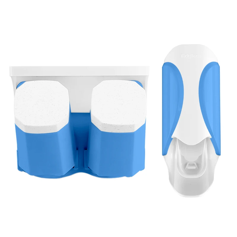 Magnetic Adsorption Inverted Toothbrush Holder Double Automatic Toothpaste Squeezer Dispenser Storage Rack Bathroom Accessories