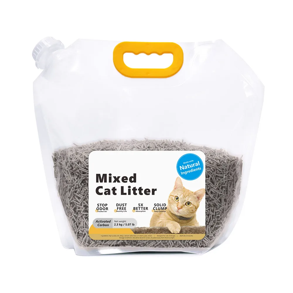 6 л, без пыли, быстрый слипание активированного угля, смешанный бентонитовый тофу, товары для домашних животных, песок для кошачьего наполнителя