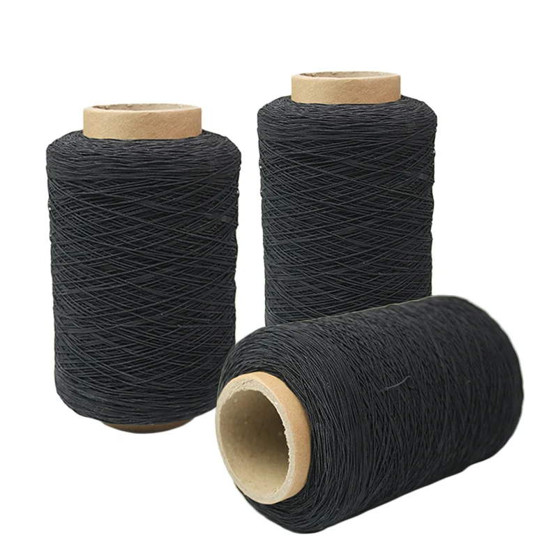Wholesale hot selling round type black elastic thread for garment sewing