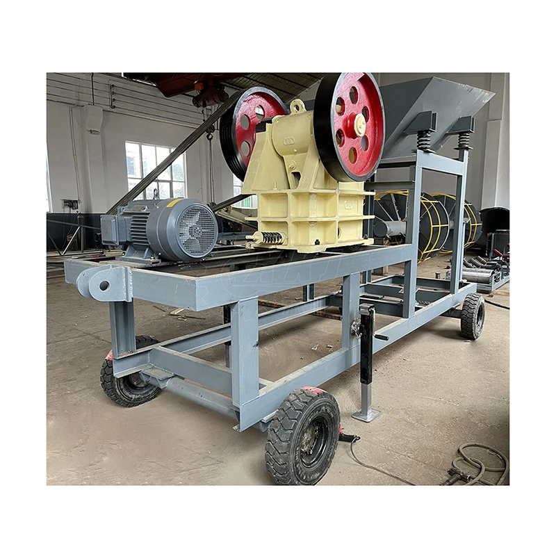 Mobile  Gold  Stone Ore Jaw Crusher Plant Machine Low Price in worldwide for Sale