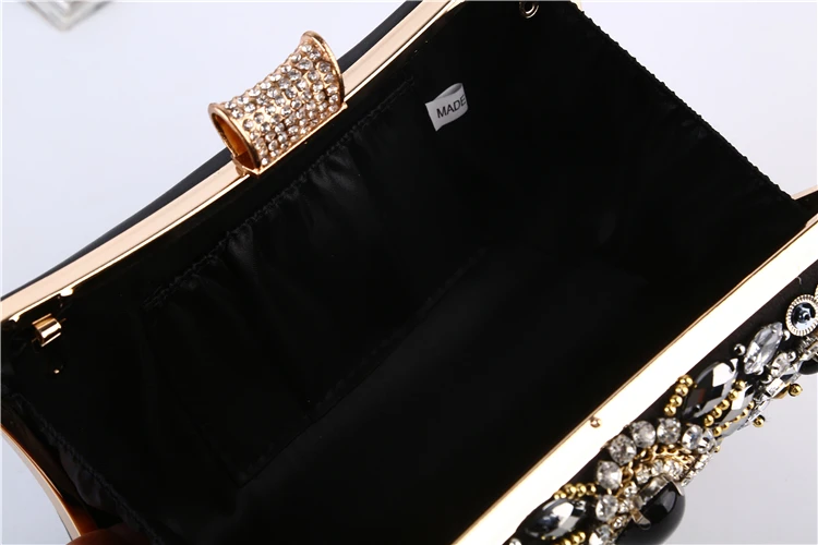 
Best Fashionable Online Wholesale Indian Style Crystal Beads Clutch Bag Evening Stone Beading Purse Women Clutch Crystal Bag 