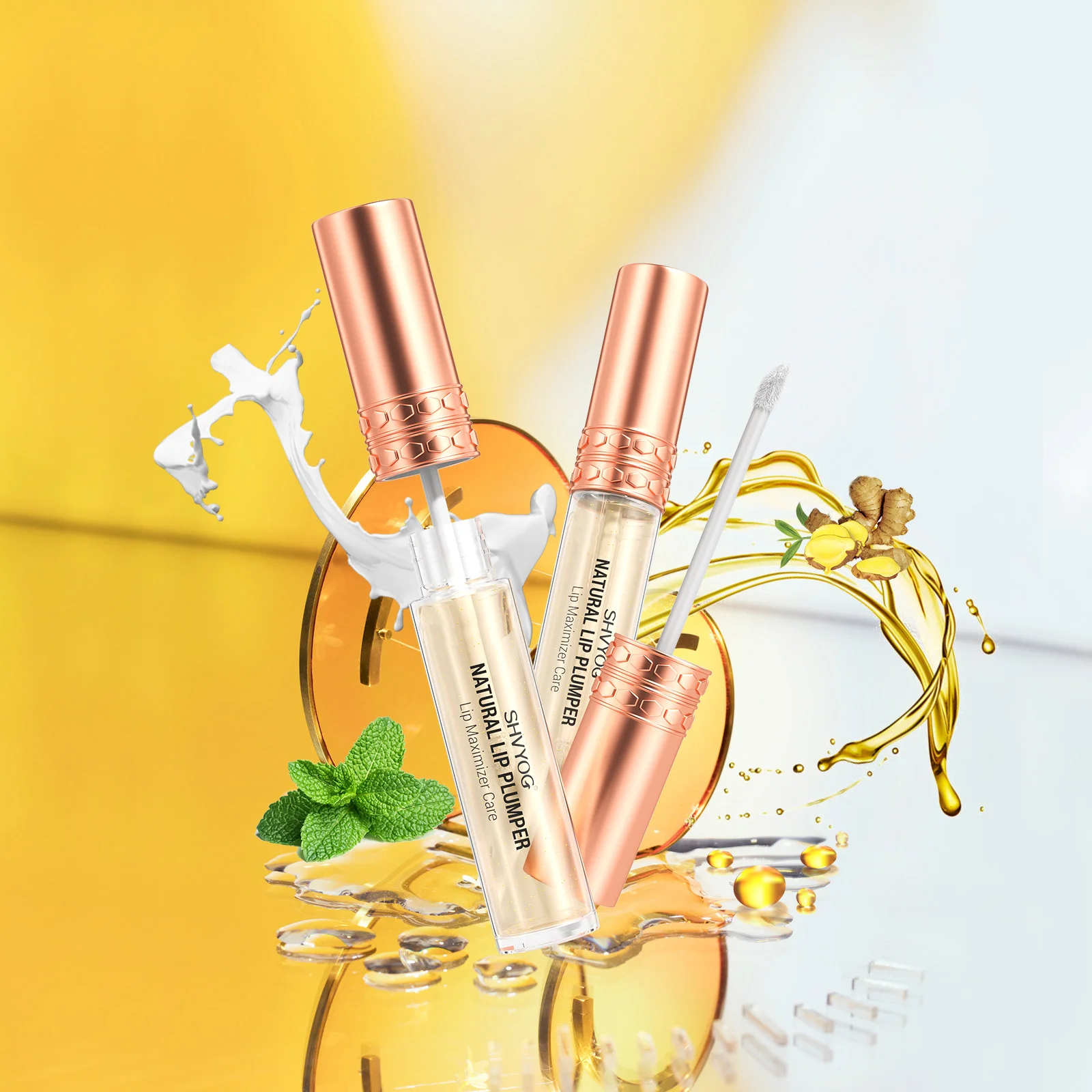 Low Moq Private Label Lipgloss Plumping Plant Plumper Lip Oil Gloss Lip Care Serum Moisturizing & Hydrated Sexy Lips