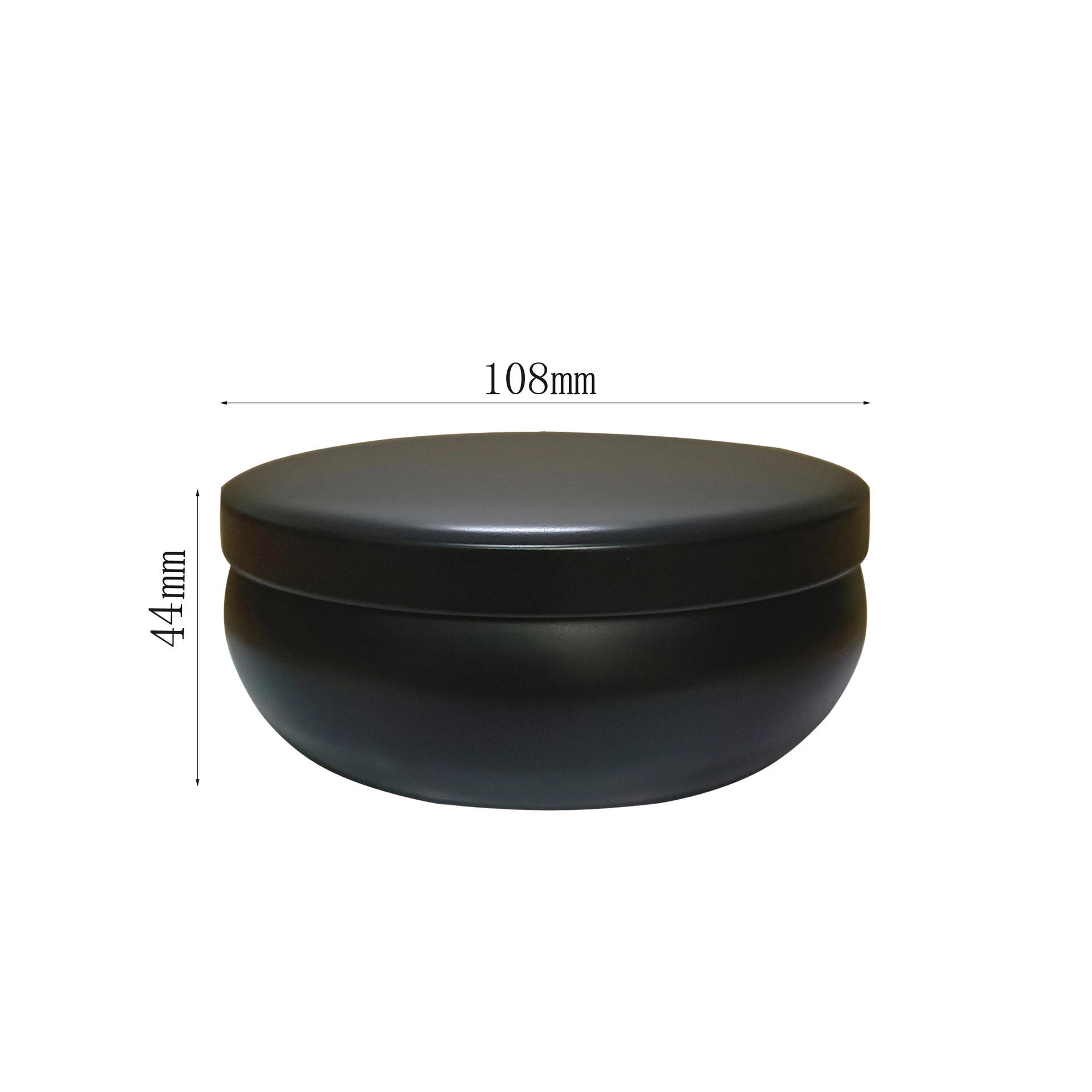 10 oz  Black White Printed Tinplate Metal Jars Hold 250 g Scented Candles Container With Lids