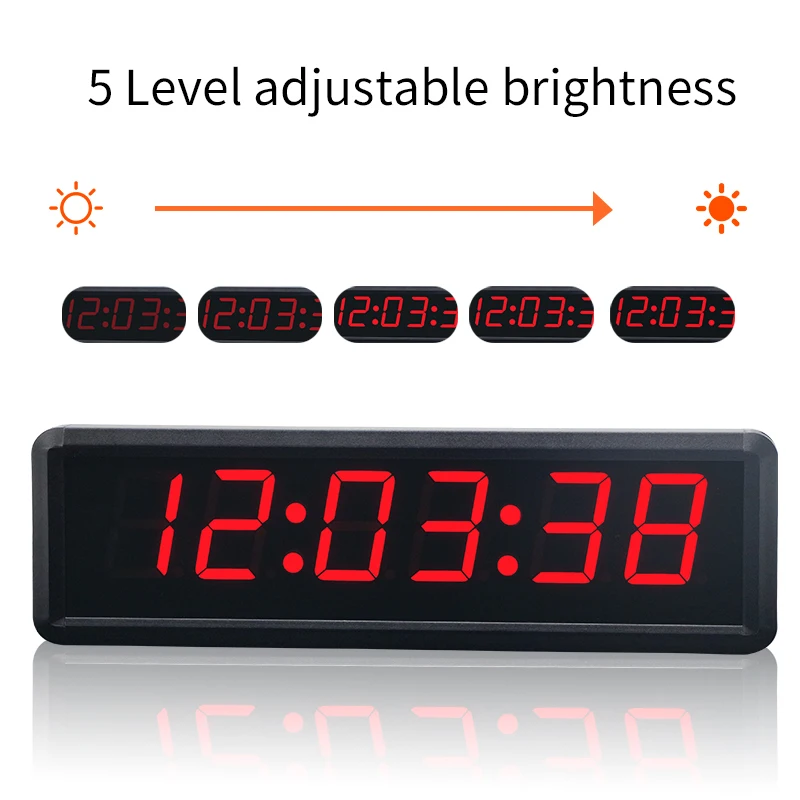 YIZHI Red Green Digit Digital LED Clock OEM NTP/GPS/wifi/POE Synchronized Master Sync Countdown Count Up  Clock System