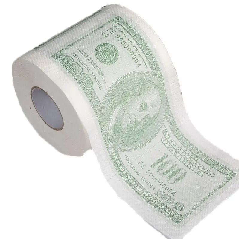 ECO-friendly Dissolving Custom Printing 2022 Colored Christmas Toilet Paper Tissues