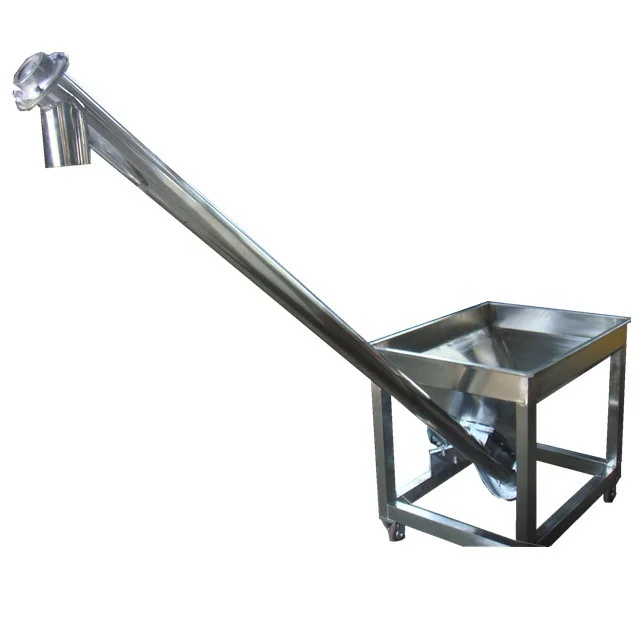 plastic granules powder screw conveyor feeder machine