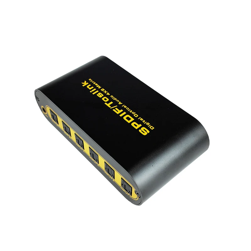 4x2 Digital Optical Audio  Support 5.1 DTS PCM , IR Control SPDIF Toslink Matrix 4 In 2 Out Audio Matrix with Remote Control