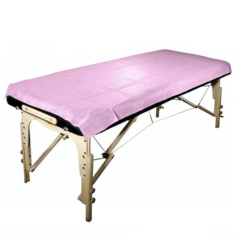Uptodate pink disposable waterproof bed sheet  salon medical travel hotel massage