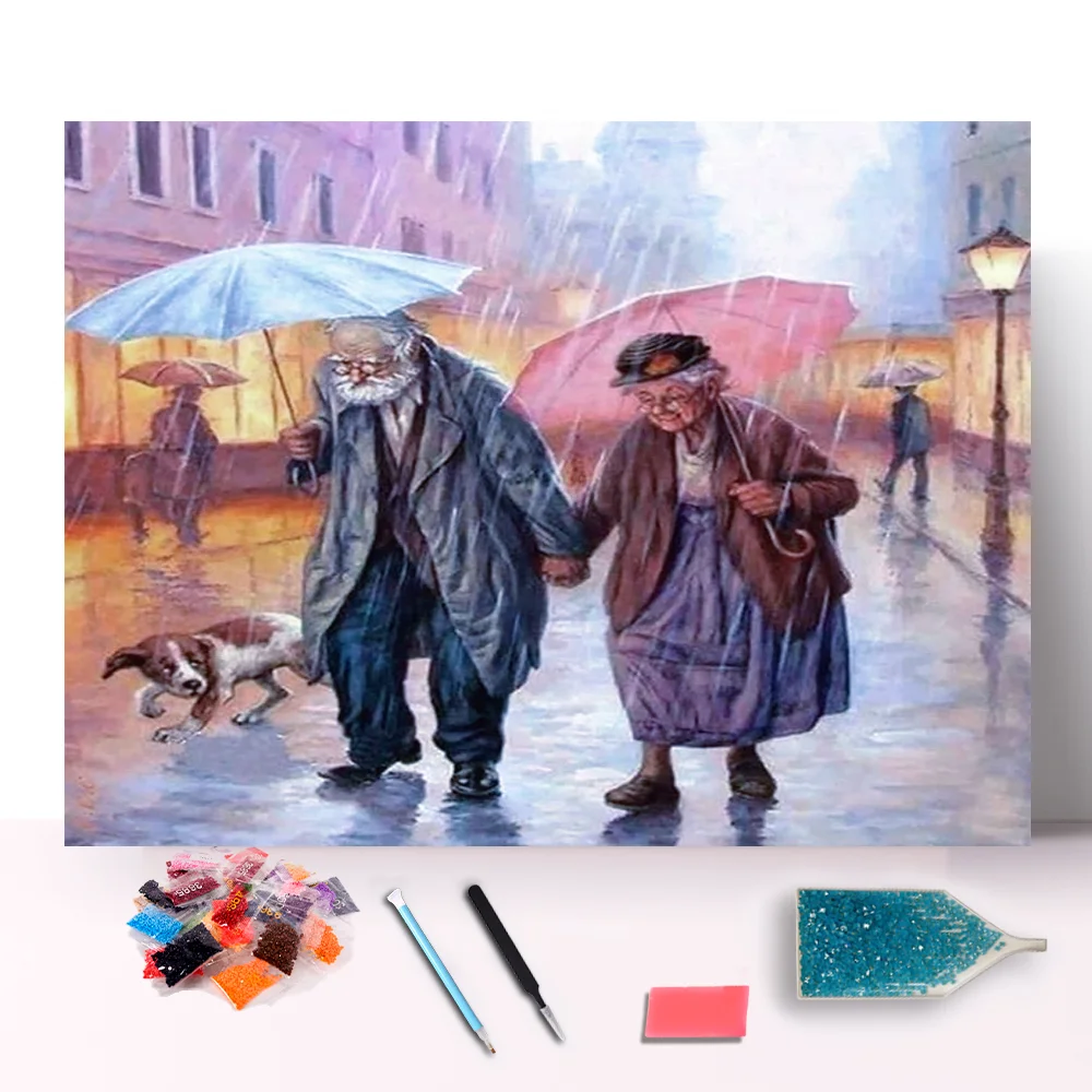 BHR65 Still Life Canvass number oil painting  good omens poster wall art prints Gift Elderly Couple5D DIY Diamond Painting