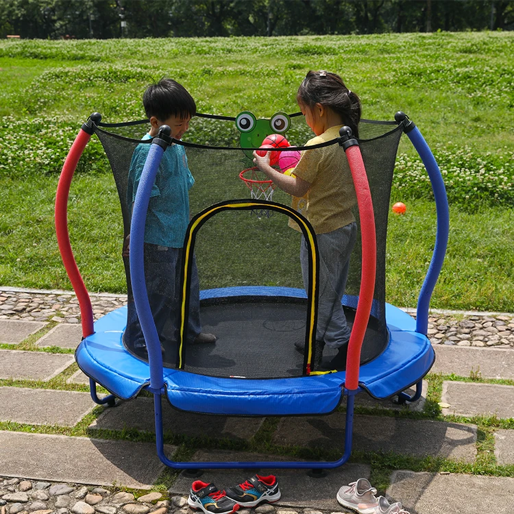 Zoshine Jumping Fun 55 inches Mimi Trampolines Indoor Outdoor Customization Children Pumpkin Trampoline for Kids