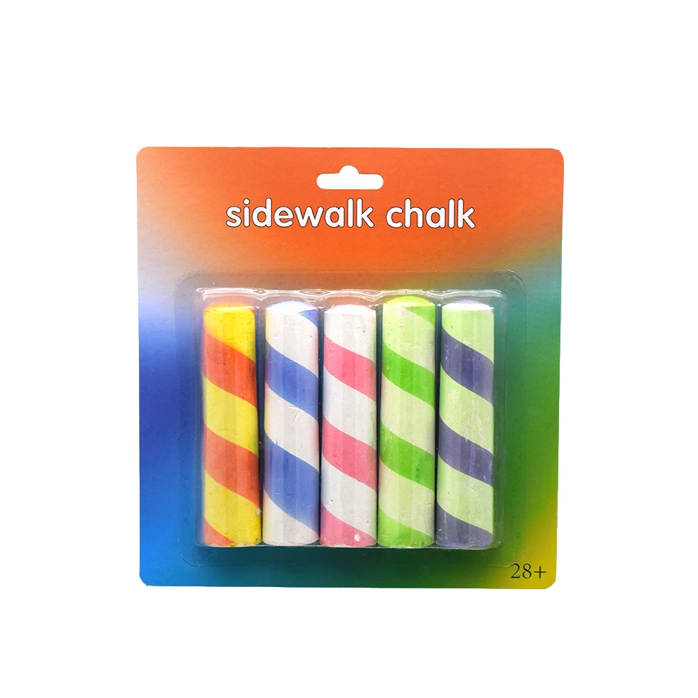 school non toxic jumbo sidewalk chalk set custom packing for kids
