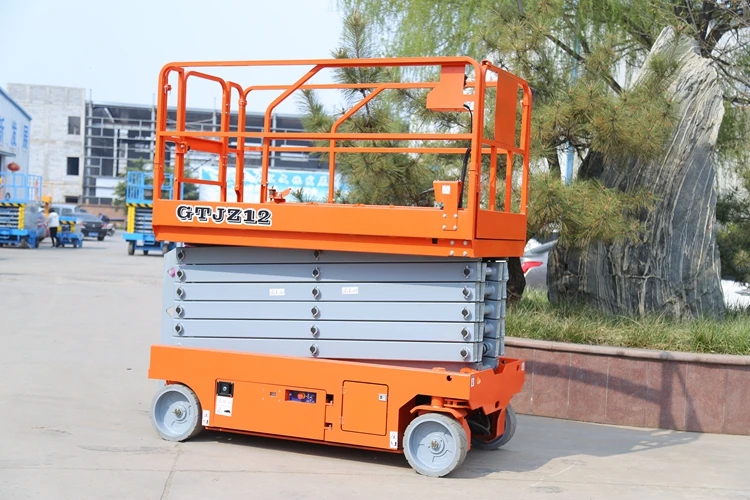 electric scaffolding lift for building construction remote control mobile lifting platform truck foldable electric lifting tool