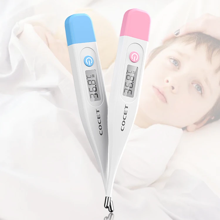 High Accurate Portable Hard Tip Adult Baby LCD Screen Waterproof Medical Mouth Oral Digital Thermometer