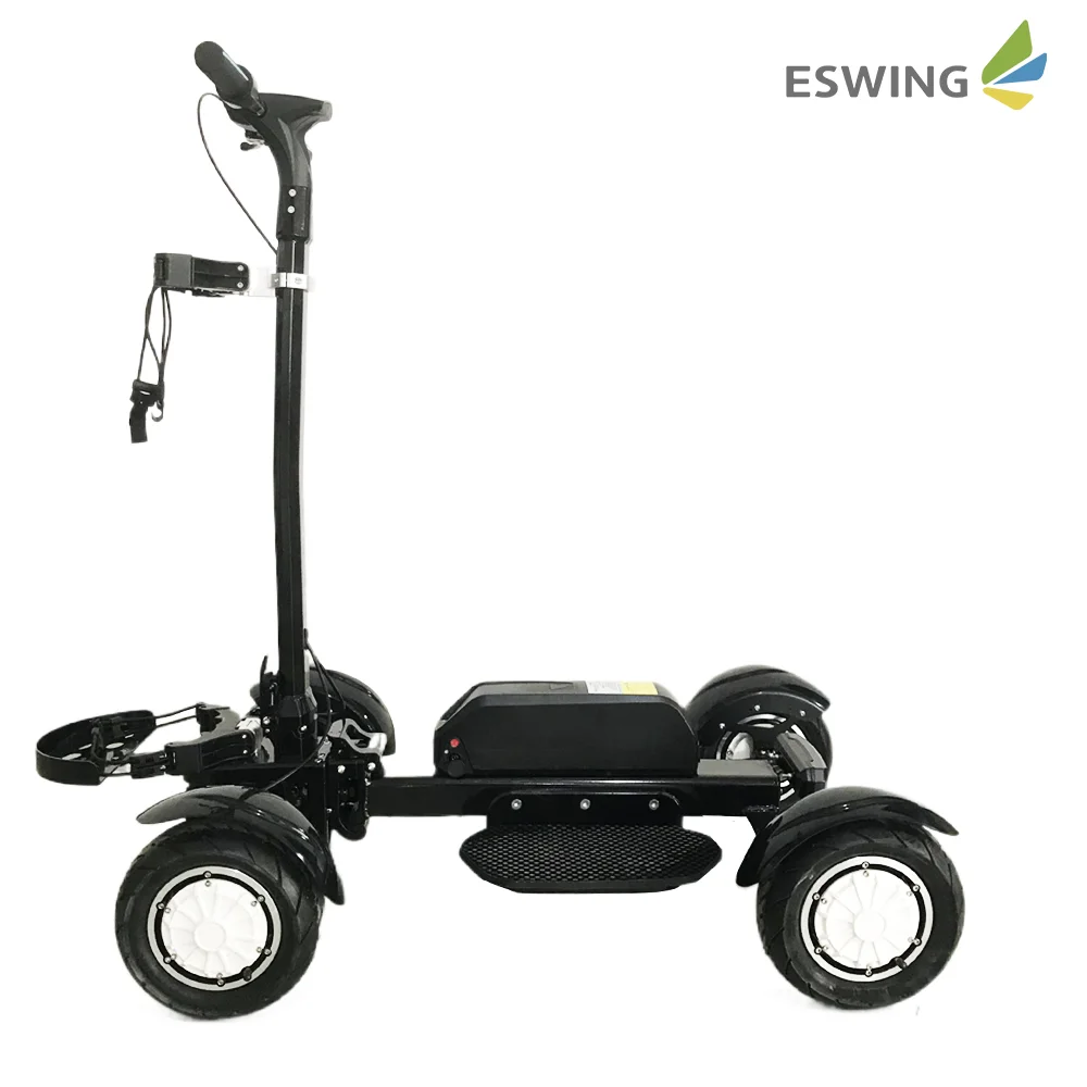 Easy Foldden Four Wheels Electric Push Golf Buggy 4 Wheel Golf Cart Scooter