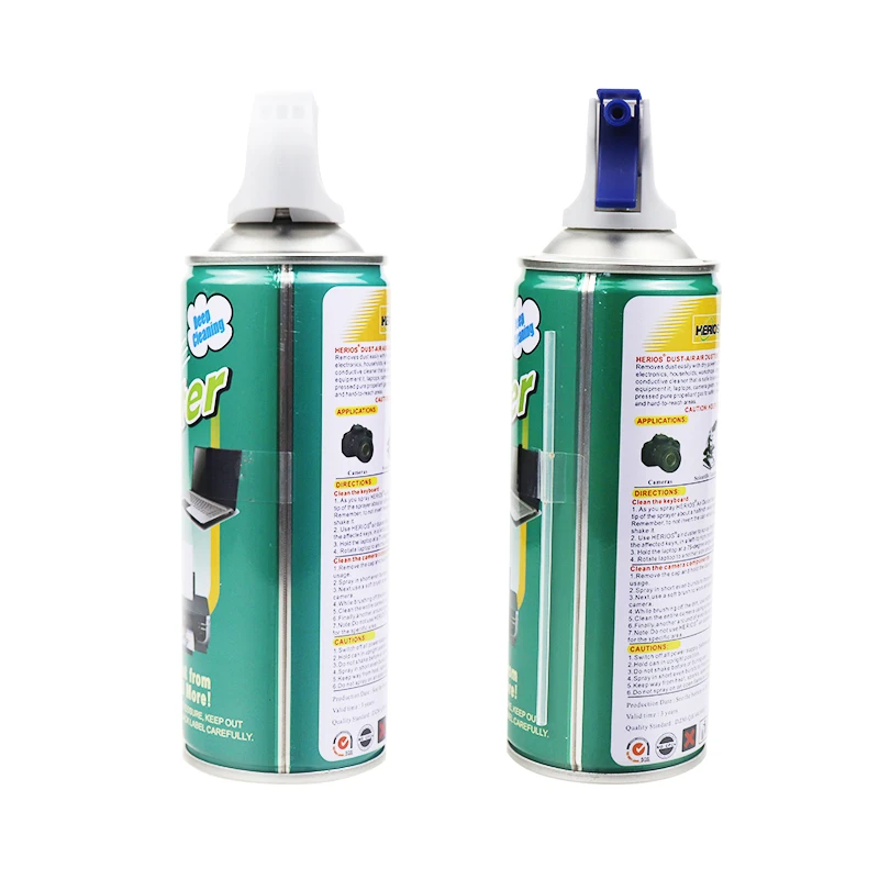 450ml Herios blow off  air duster aerosol air duster spray for keyboard,TV,electronics