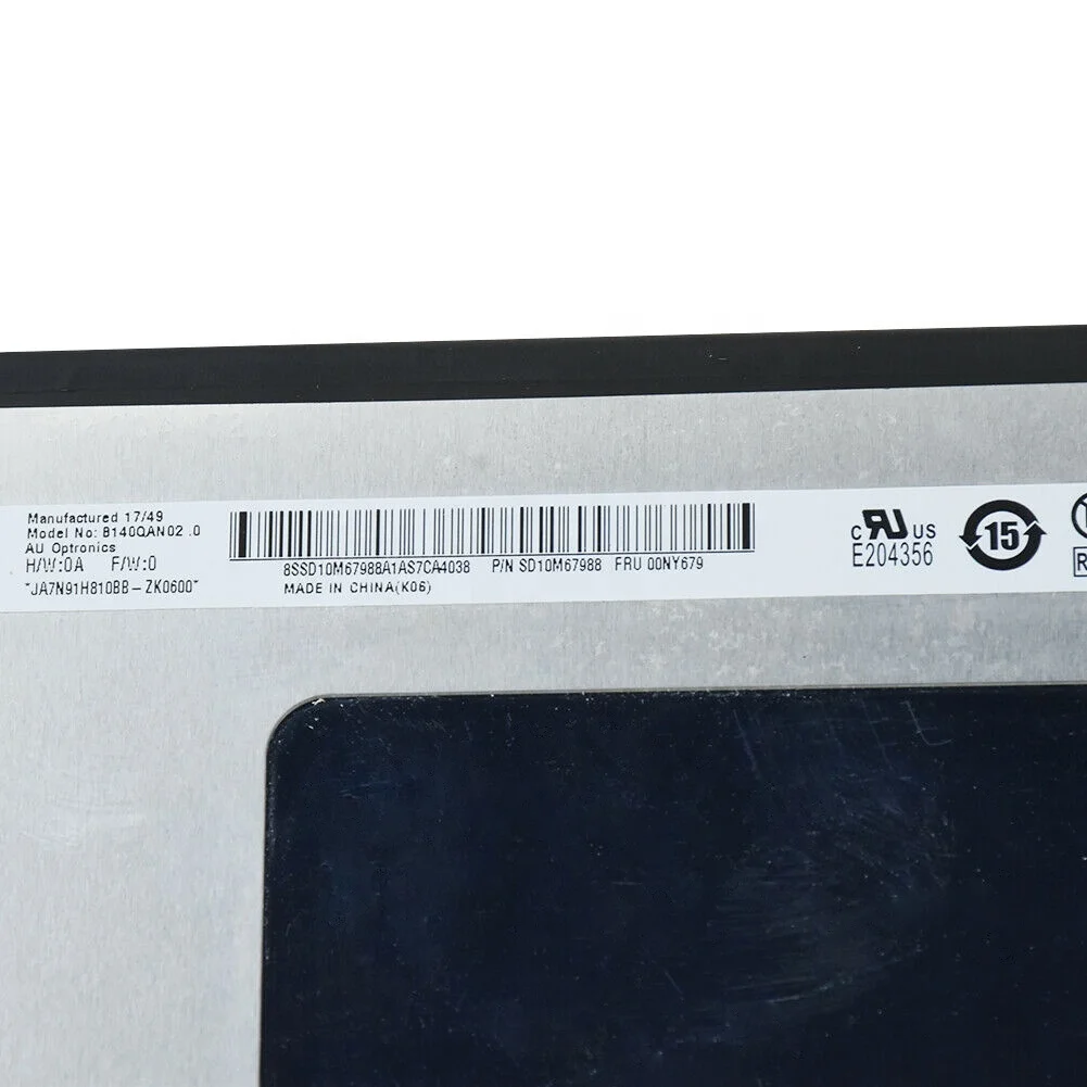 B140QAN02.0 FRU 00NY679 для Lenovo Thinkpad X1 Carbon 14 0