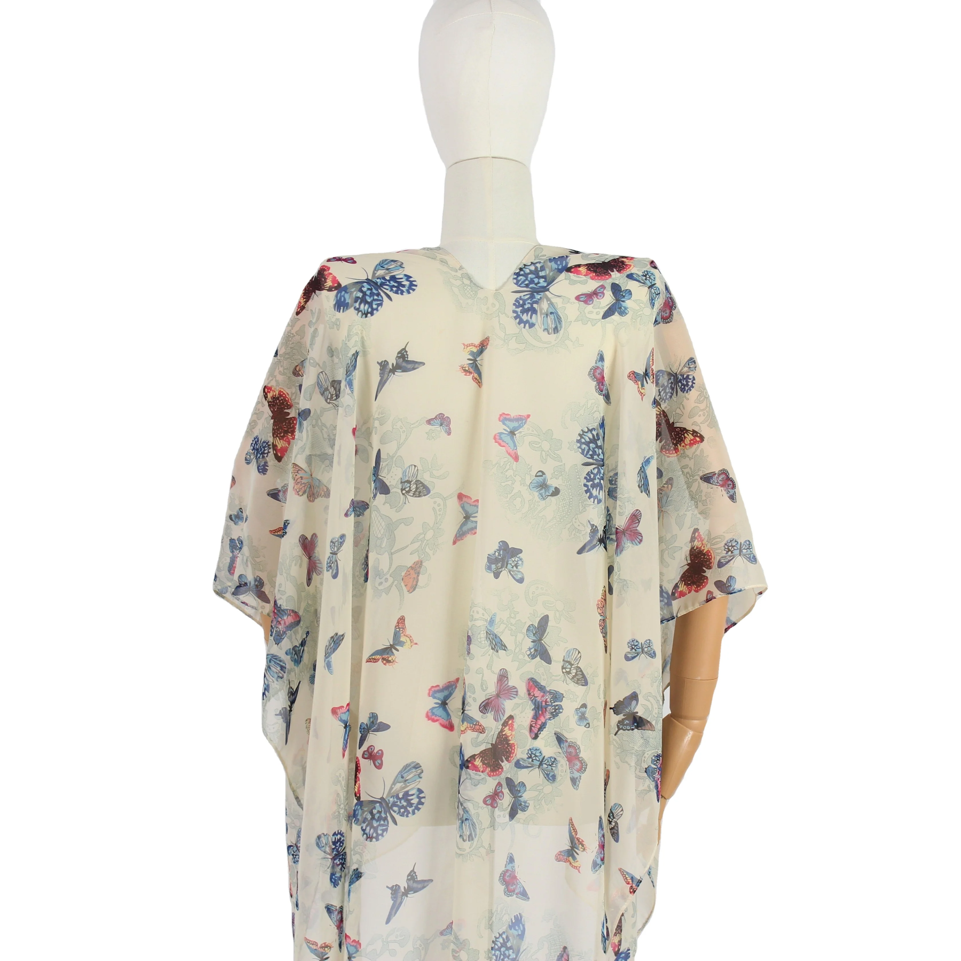 Новый шарф-накидка с принтом может быть изготовлен на заказ крыльями бабочки для взрослых женщин шифоновая пляжная шаль