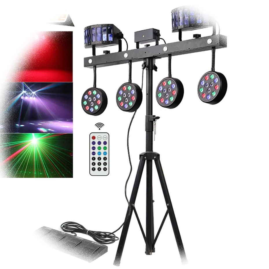 2025 NEW Professional Portable Lights Disco Dj Equipment Gig Luces Para Discoteca NEW RGBW Led Par Bar Stage Lighting With Stand