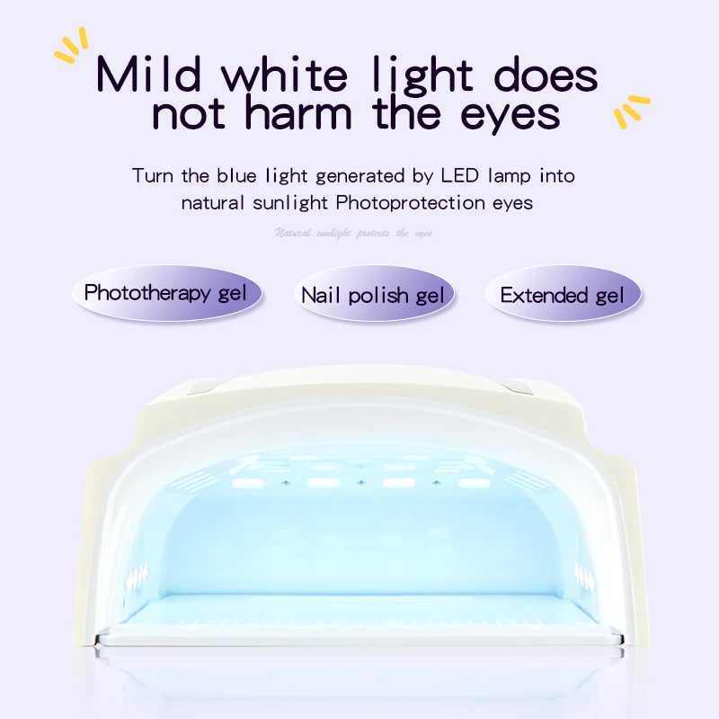 Auto Sensor 66W Cordless Rechargeable LED Nail Gel Curing Light X10 Fast Dry Nail Art Manicure UV Curing Lamp UV Nail Lamp Dryer