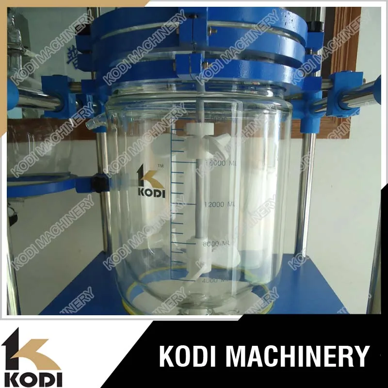 KODI Industrial Double Jacketed Borosilicate Glass Reactor For Sale