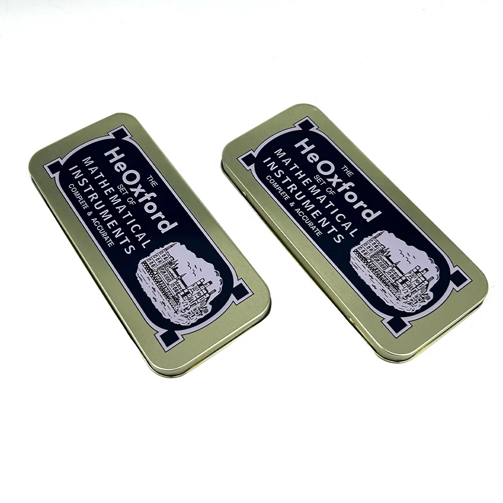 Customize Math Set Iron Box Instrument Geometry Compass Set Marshal Mathematical Set With Compass