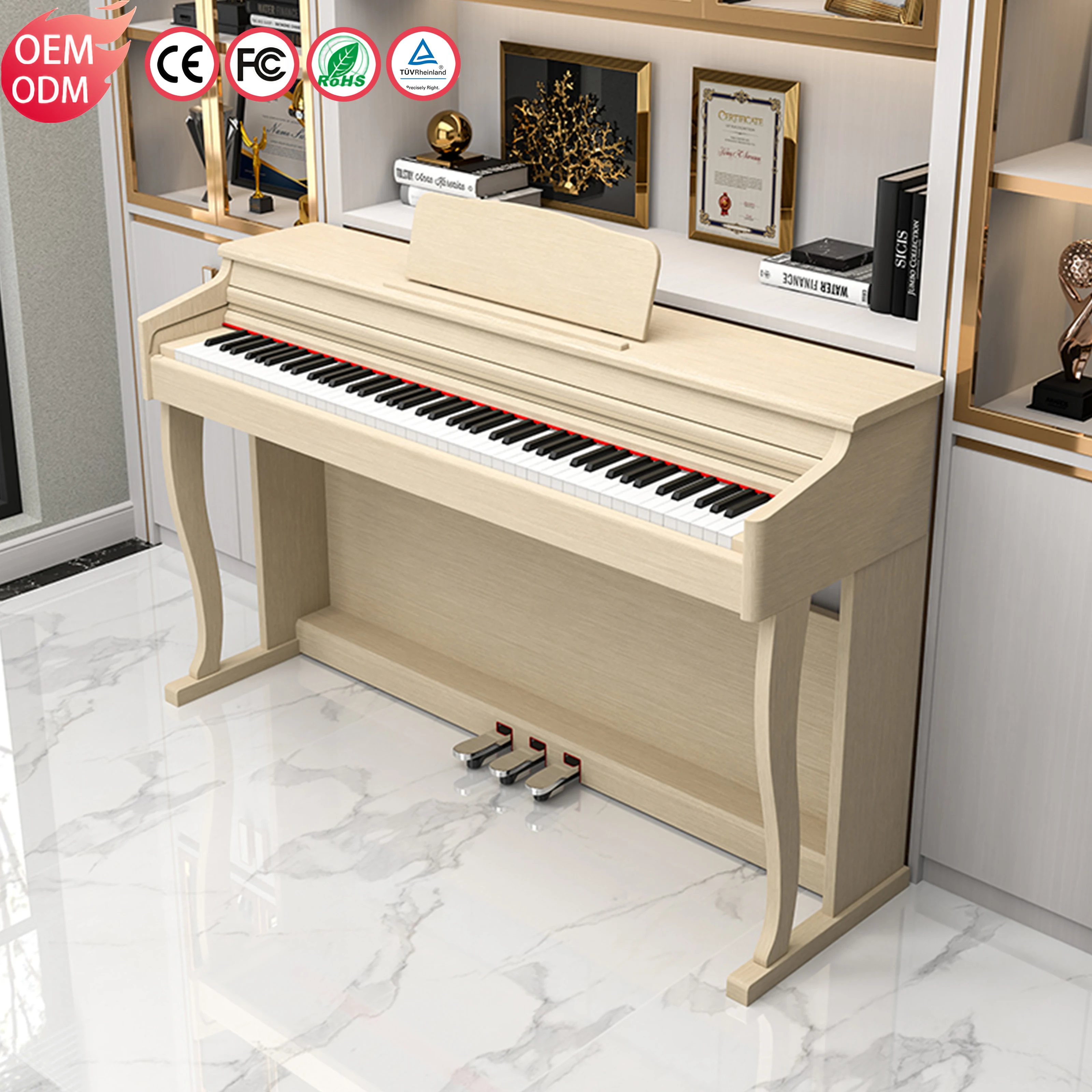 KIMFBAY Electric Piano 88 Keys Keyboards Music Electronic Piano 88 Baby Digital Piano 88 Weighted Keys