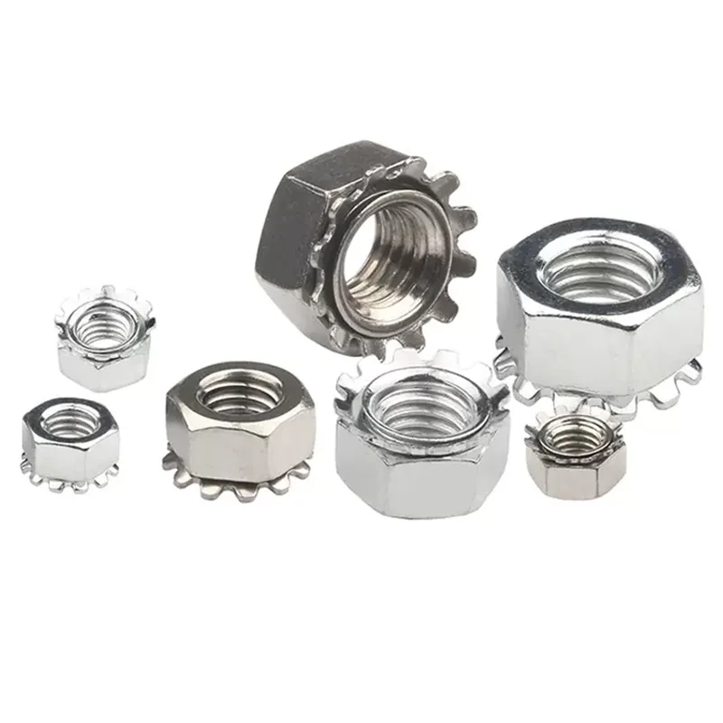 Metric Hex Kep/K Type Tooth Washer Lock Nuts M3 M4 M5 M6 M8 M10