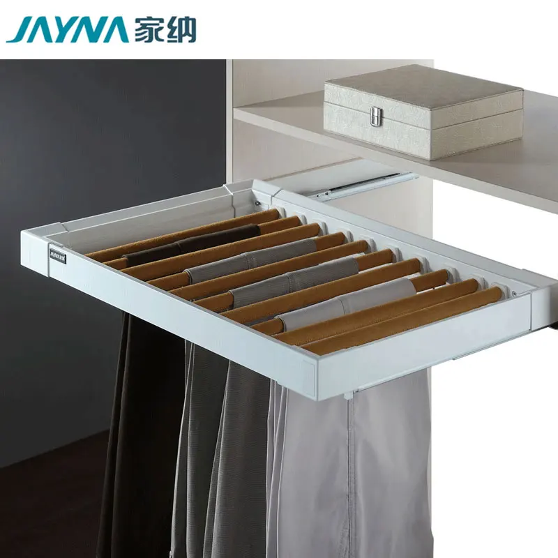 JAYNA Opal Series Smart Hardware Wardrobe Accessories Pull Out Pants Rack