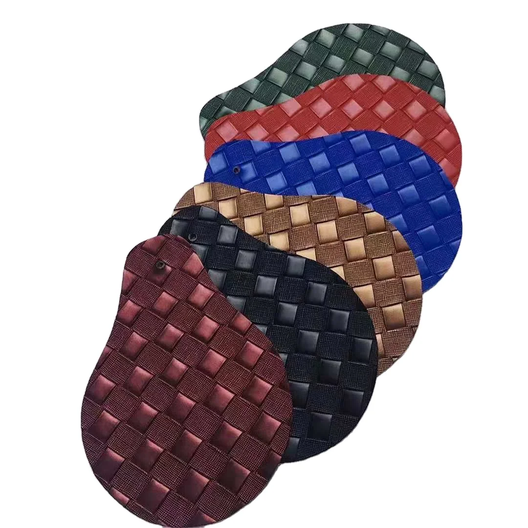 New Arrival  PVC Synthetic Leather Embossed Car PVC Faux Leather Fabric for car mat cover for car upholstery