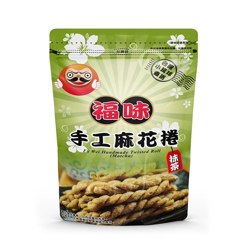 Factory wholesale all ages matcha fried dough twisties pastry snack