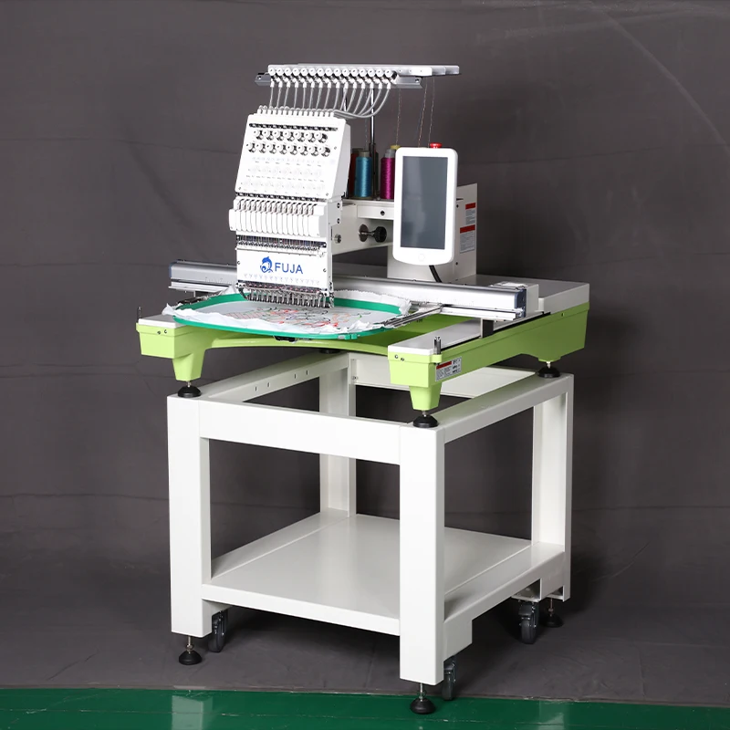 Single Head Embroidery Machine Automatic Hat T-shirt Garment All Size Computer One Head Computer Embroidery Machine 1 Head