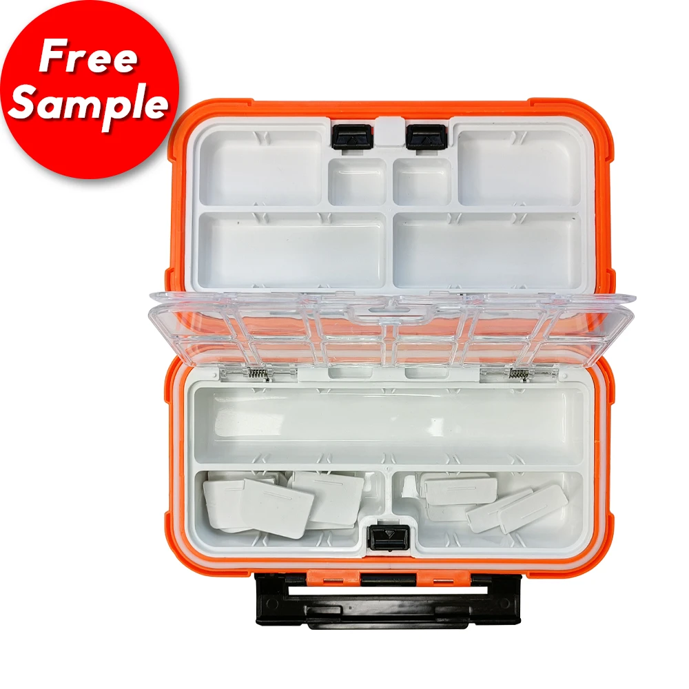 Newbility hot selling 16cm*9cm*5cm  Lure bait Set Accessories Flies  Double Side Fishing Lure Tackle Boxes