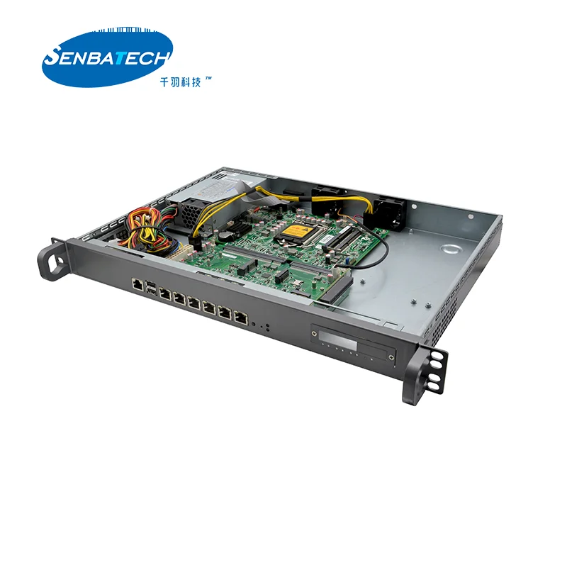 Industrial Network Security Hardware Firewall 1U Appliance Price Support LGA1151 6 Lan 2.5g Bypass Optional SFP