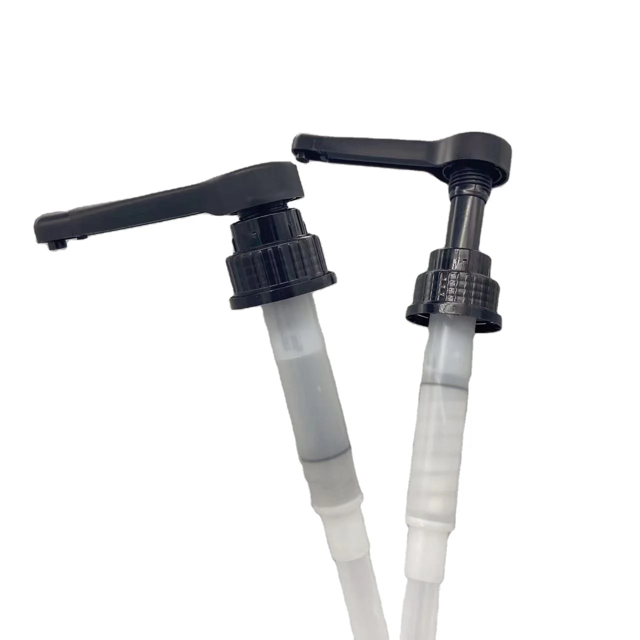 Good Quality Hot Sale Bottle Top Honey Dessert Syrup Dispenser Pump 31 Black or White or Gold Plastic Long Nozzle Syrup Bottle P