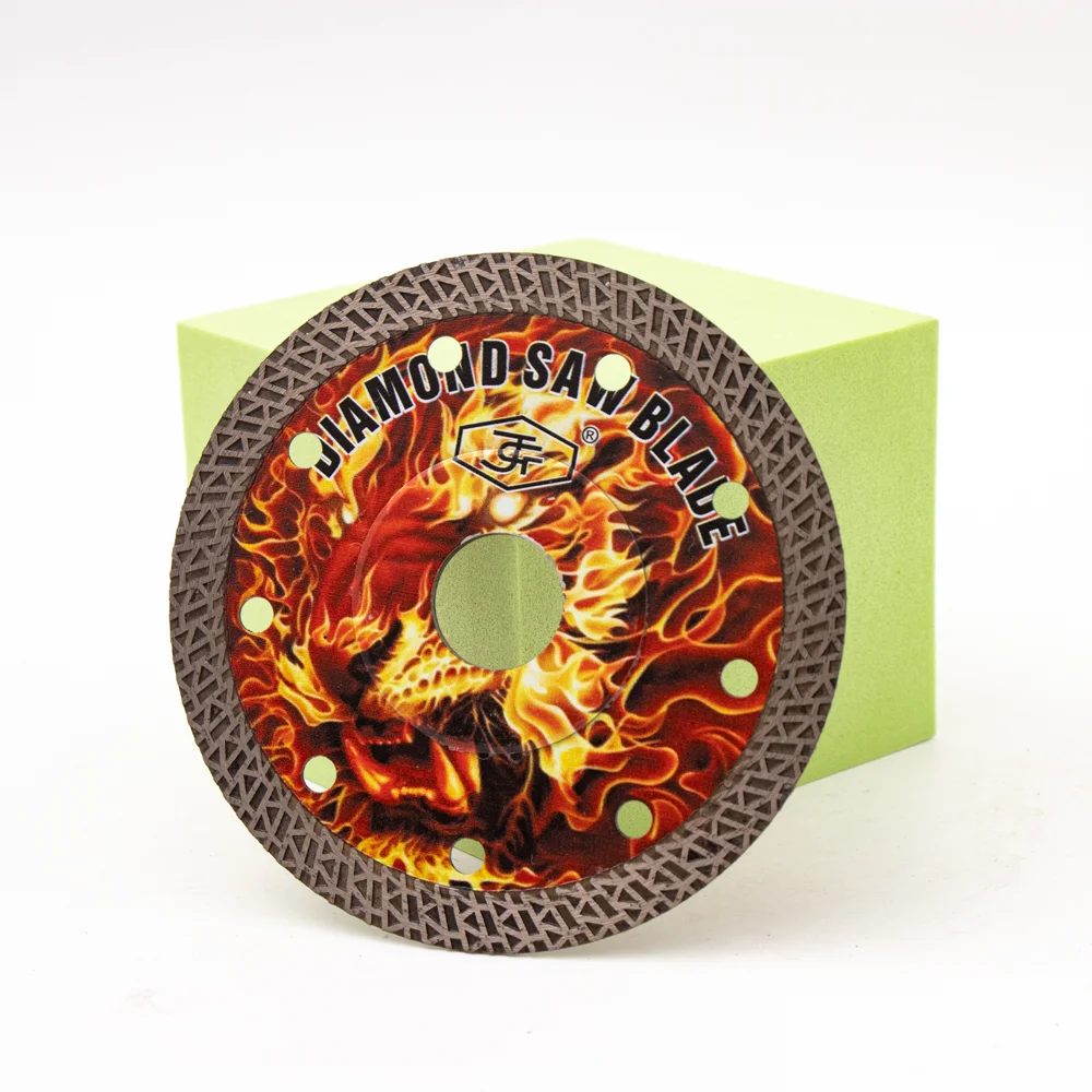 Factory supply diamond hot pressed K Turbo super thin saw blade for tile concrete cutting