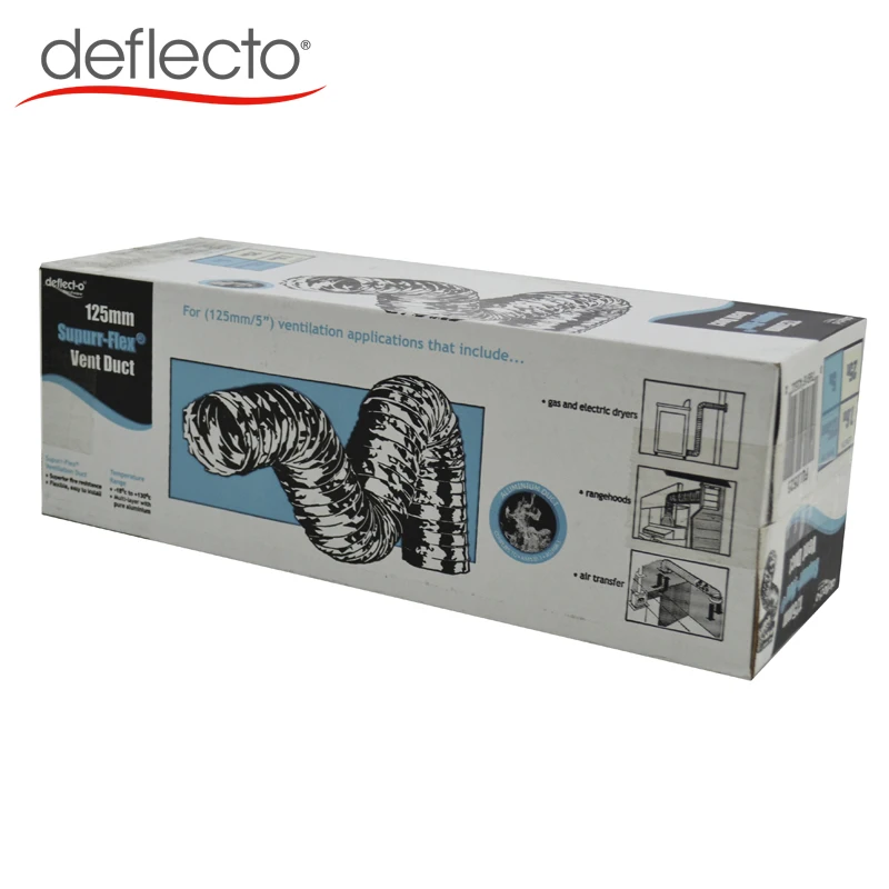 Вытяжной воздуховод с дальностью действия 6 дюймов 25 футов, кухонный дымоход, гибкий шланг для вытяжки
