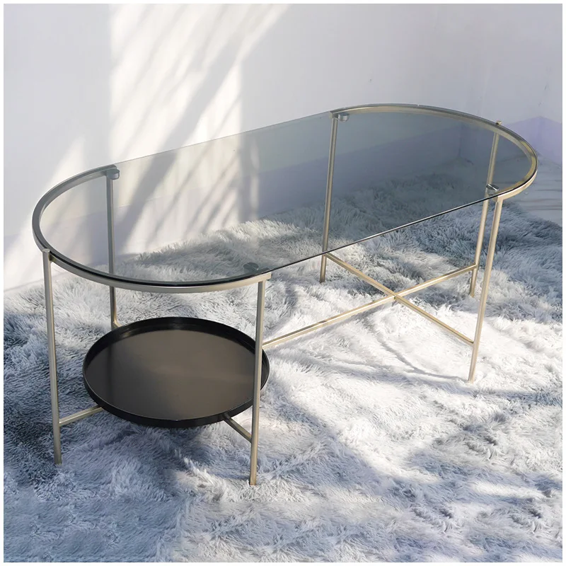 Coffee Table Set  Living Room Furniture Nordic Mirror Gold Luxury  Modern Glass Coffee Tables