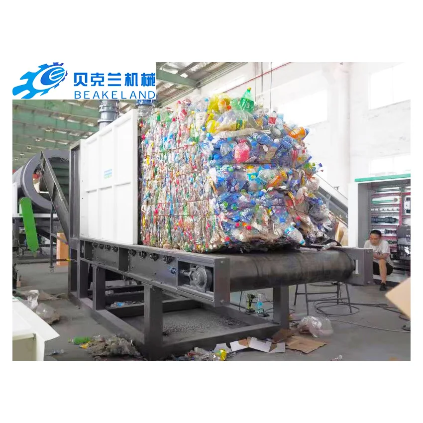 PET water bottle recycling crushing washing drying  machine line recycle