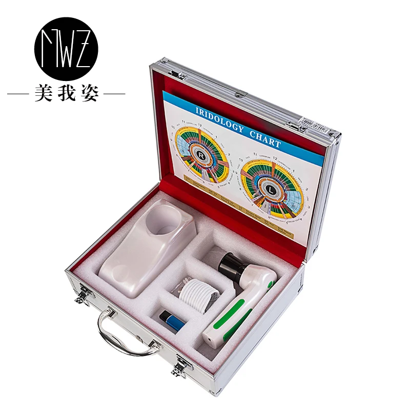 English,Spanish, Malaysia software 12 mp eyes iris iridology camera/Iriscope machine professional analysis