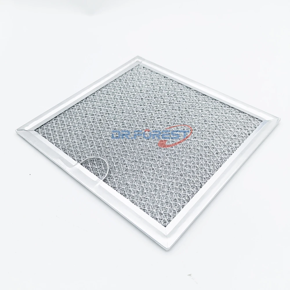 Customized Size 7-5/8 x 5 x 3/32 Inch 2 Packs Aluminum Foil mesh Microwave Filter Replacement