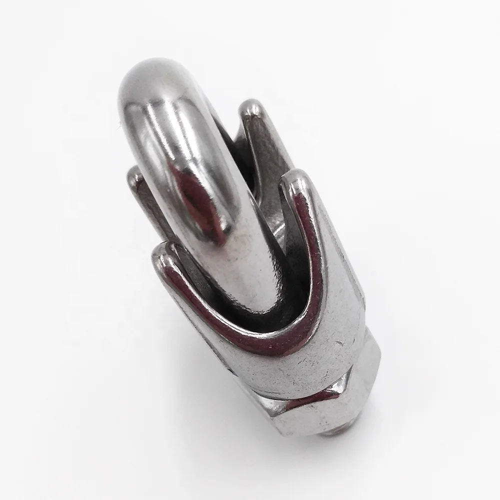 3mm Cable Clip U.S. Type Wire Rope Clamp High Polished Cable Clamps Stainless Steel AISI304/316 Wire Rope Clips