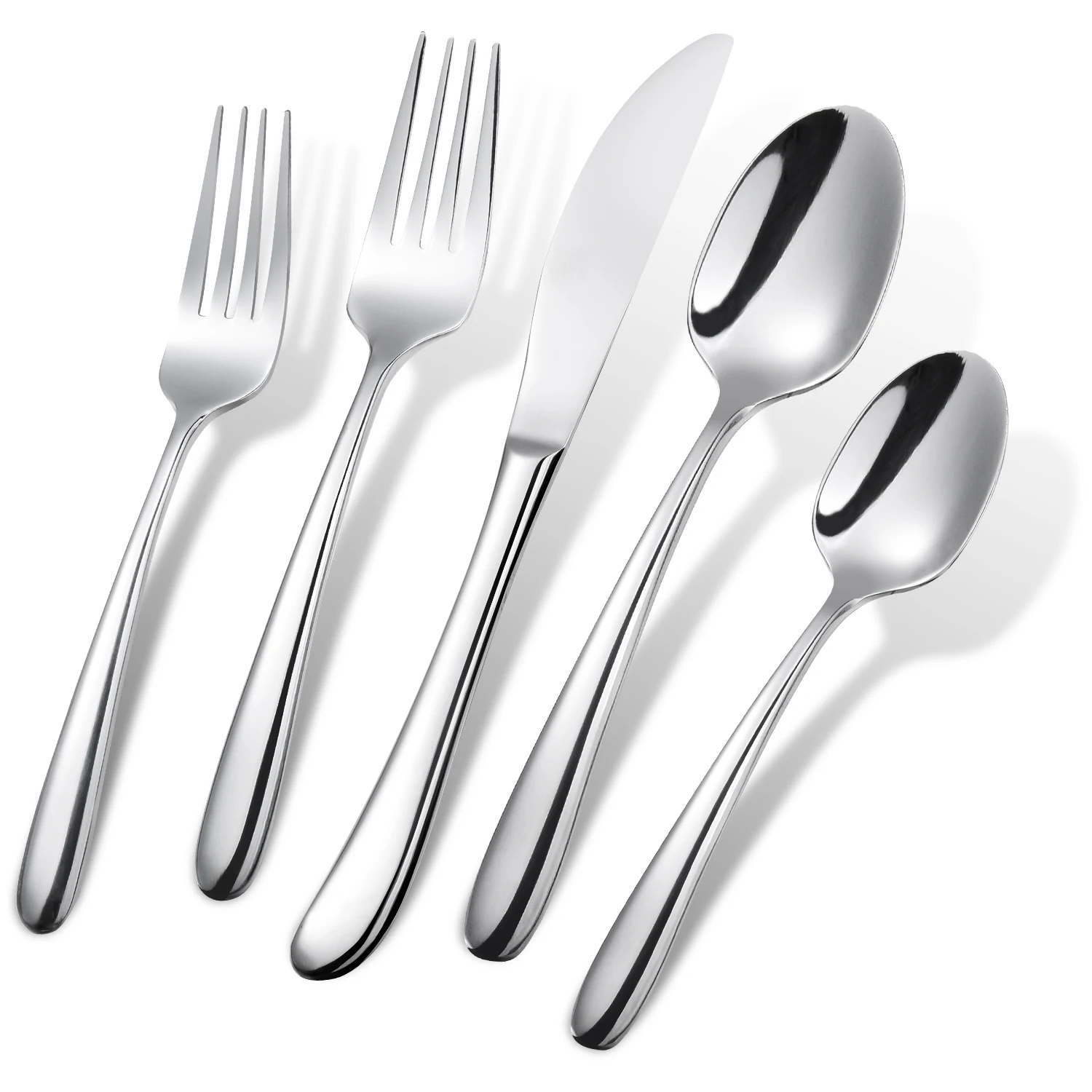 
Wholesale stainless steel silver cutlery set including spoon fork and knife for wedding and restaurant 