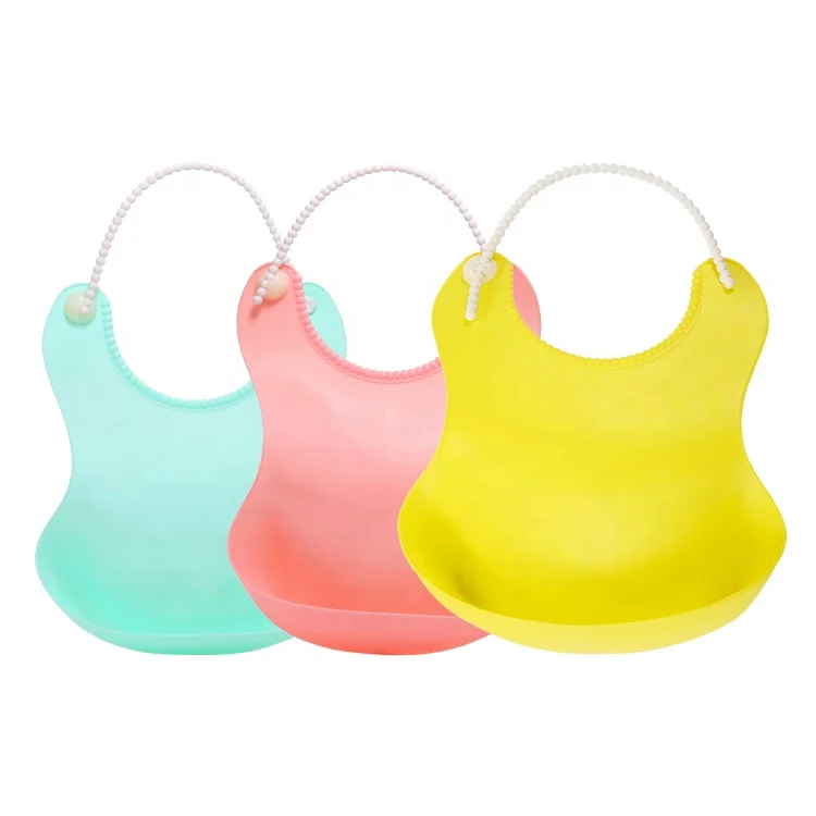 High Quality TPE Waterproof Wholesale Baby Bib Set Blank Custom Baby feeding Bibs