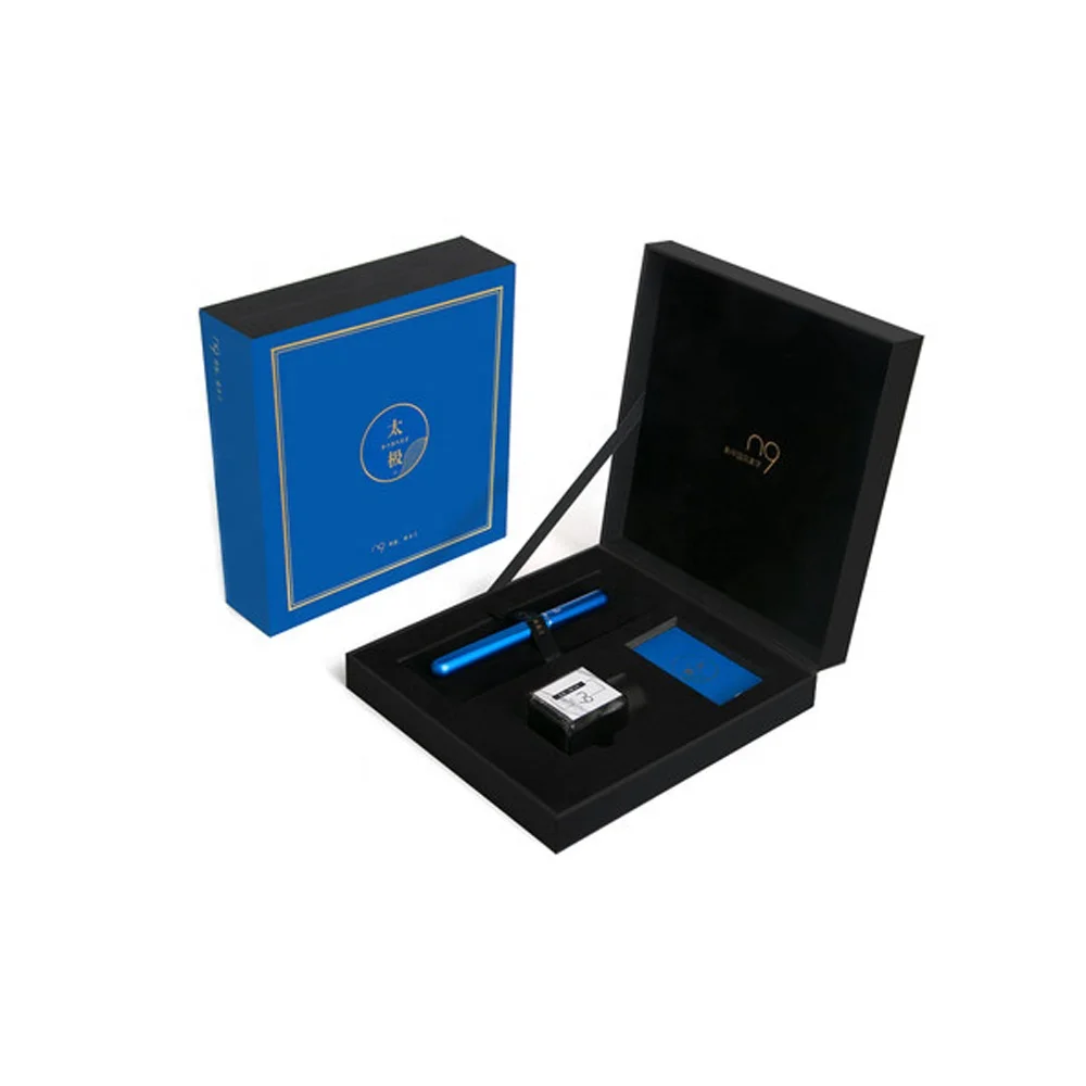 Перьевая ручка Andstal N9 в китайском стиле EF/F, стилус с синим корпусом, набор чернил для студентов