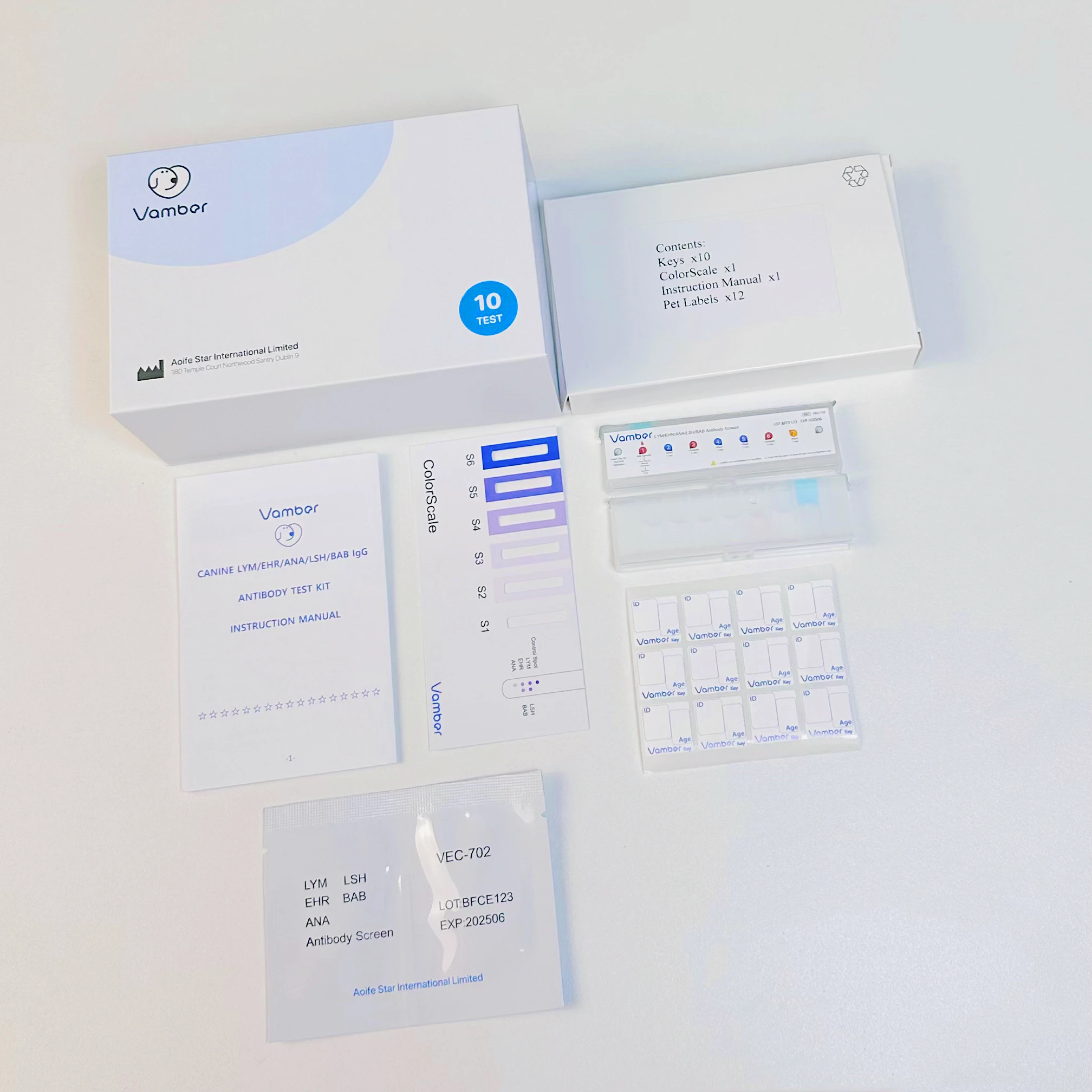 veterinary tested kit diagnostic rapid test Canine Ehrlichia/Lyme/Anaplasma/Leishmania/Babesia IgG Antibody Combo Test