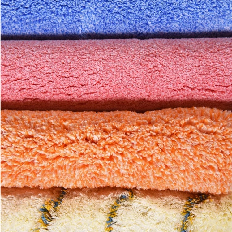 polyester microfiber paint roller fabric  weaving stripe fleece Fabric