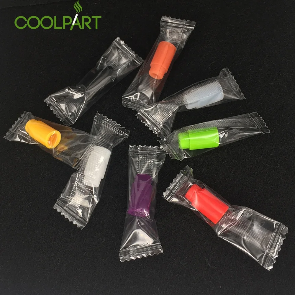 
Colorful Mouthpiece 510 Silicone Disposable E-Cigarette Drip Tip For Atomizer 